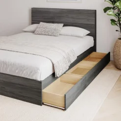 Queen Bed with Headboard (60