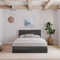 Queen Bed with Headboard (60