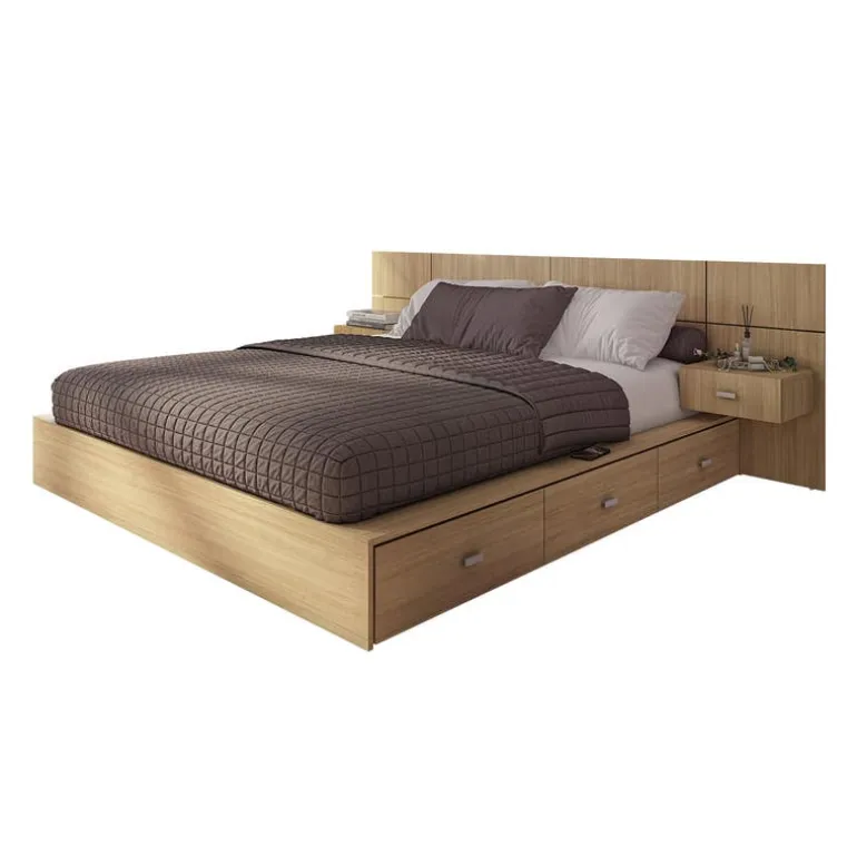 Queen Bedroom Set with 6-Drawer Storage (60") - 4 pcs
