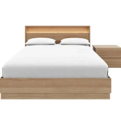 Queen Bedroom Set with Lighting (60") - 3 pcs - Nexera