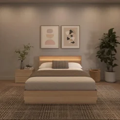 Queen Bedroom Set with Lighting (60