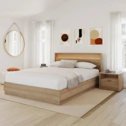 Queen Bedroom Set with Lighting (60