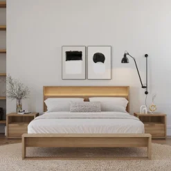 Queen Bedroom Set with Lighting (60
