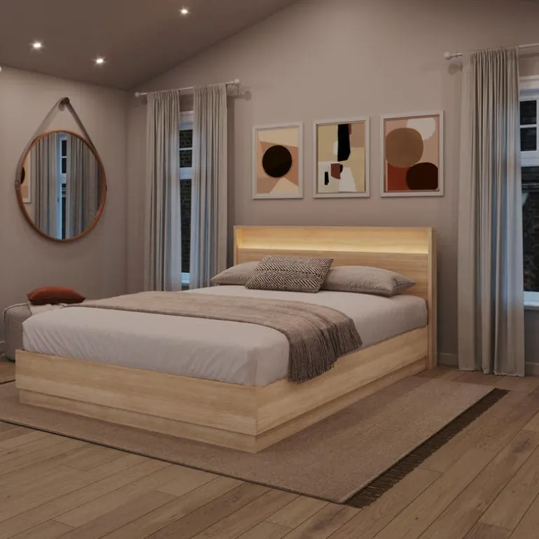 Queen Headboard with Integrated Lighting - Nexera