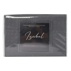 Queen Microfibre Bed Sheet Set - Charcoal Grey