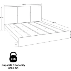Queen Platform Bed (60