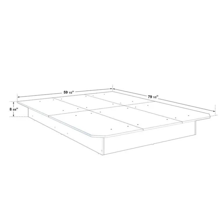 Queen Platform Bed (60'')