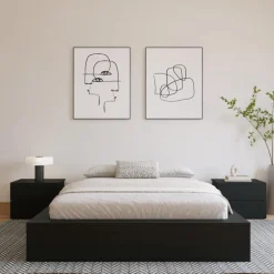 Queen Platform Bed (60