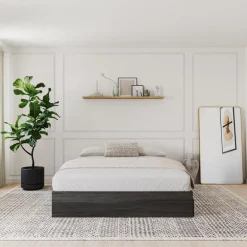Queen Platform Bed with 3-Drawer Storage (60