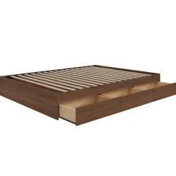 Queen Platform Bed with 3-Drawer Storage (60