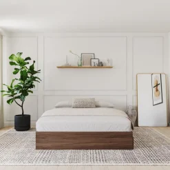 Queen Platform Bed with 3-Drawer Storage (60