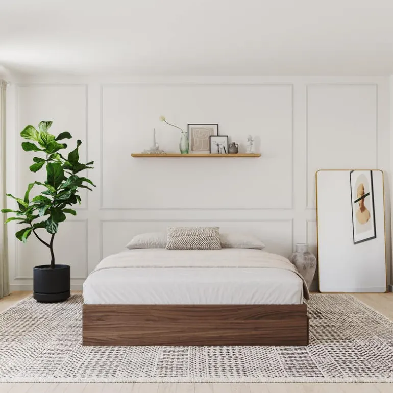 Queen Platform Bed with 3-Drawer Storage (60") - Nexera