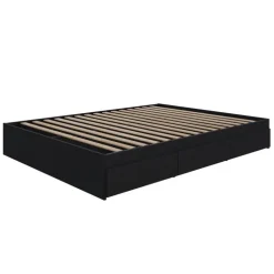 Queen Platform Bed with 3-Drawer Storage (60") - Nexera