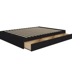 Queen Platform Bed with 3-Drawer Storage (60