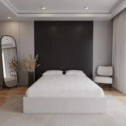 Queen Platform Bed with 2-Drawer Storage (60