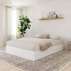 Queen Platform Bed with 3-Drawer Storage (60