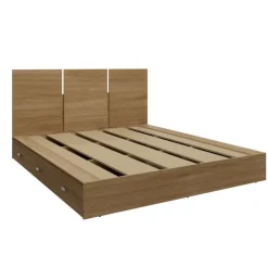 Queen Platform Bed with Headboard (60