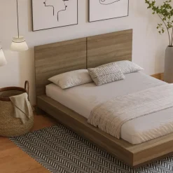 Queen Platform Bed with Headboard (60