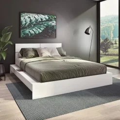 Queen Platform Bed with Headboard (60