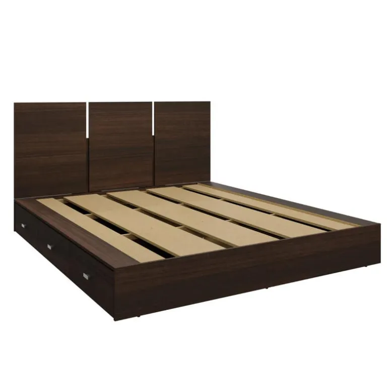 Queen Platform Bed with Headboard (60")