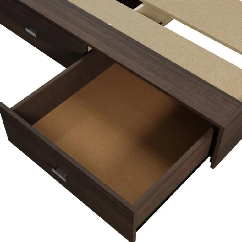 Queen Platform Bed with Headboard (60")