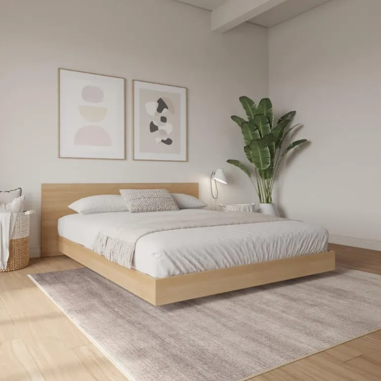 Queen Platform Bed with Headboard (60") - Nexera