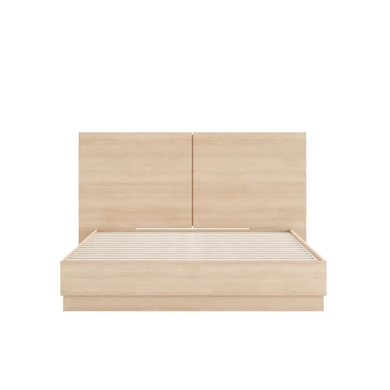Queen Platform Bed with Headboard (60") - Nexera