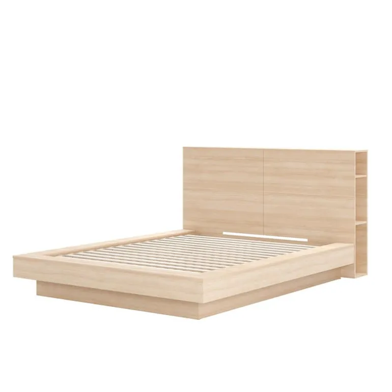 Queen Platform Bed with Headboard (60") - Nexera