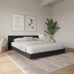 Queen Platform Bed with Headboard (60
