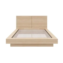 Queen Platform Bed with Headboard (60") - Nexera