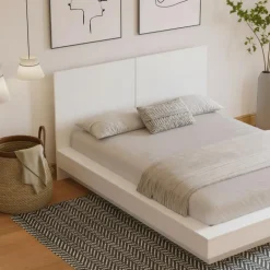 Queen Platform Bed with Headboard (60