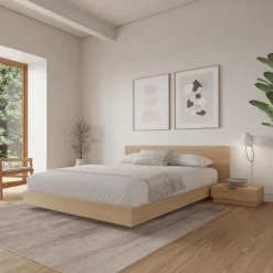 Queen Platform Bedroom Set (60") - 4 pcs - Nexera