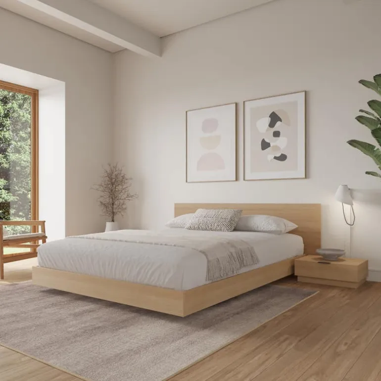 Queen Platform Bedroom Set (60") - 4 pcs - Nexera