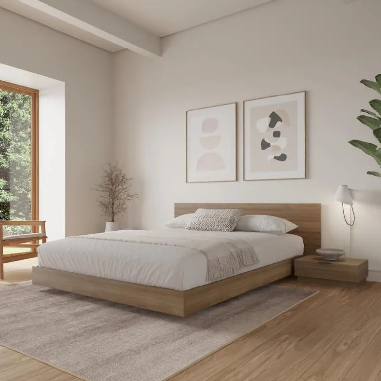 Queen Platform Bedroom Set (60") - 4 pcs - Nexera