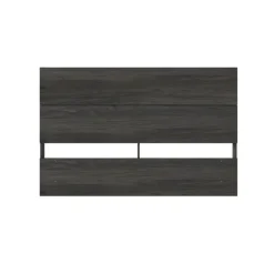 Queen Size Panel Headboard, Bark Grey - Nexera