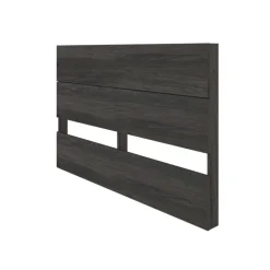Queen Size Panel Headboard, Bark Grey - Nexera