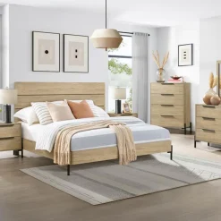 Queen-Size Bed with Headboard - 60"