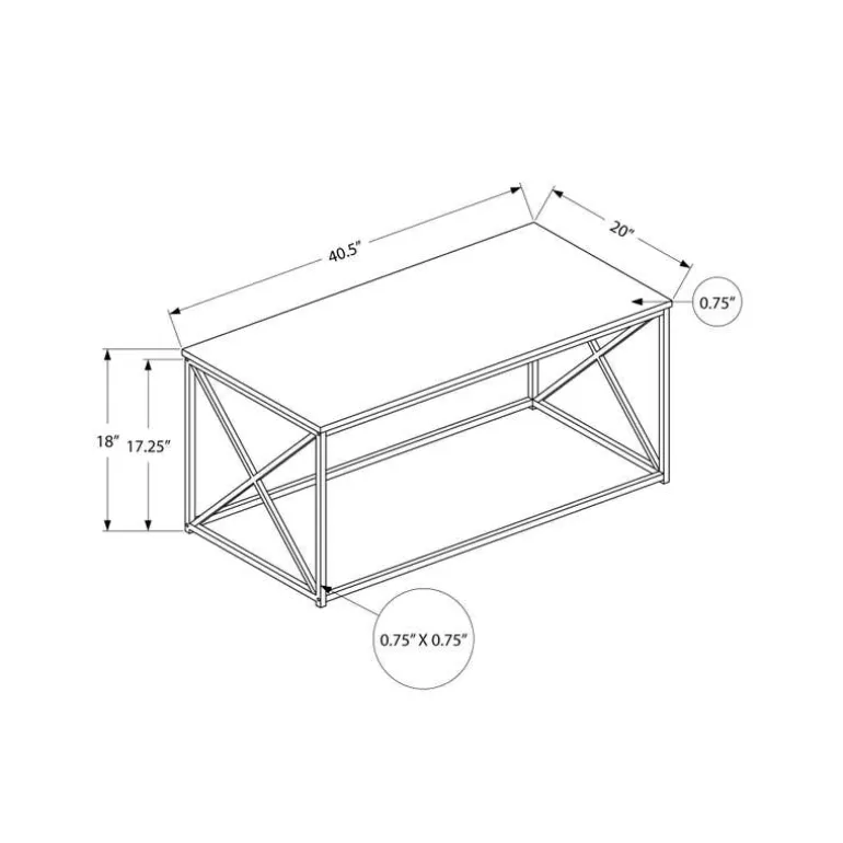 Rectangular Coffee Table - Monarch