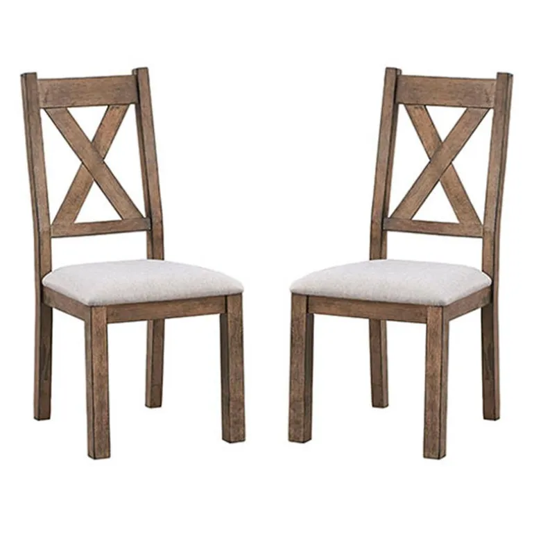 Rectangular Dining Table with 6 Chairs - Beige
