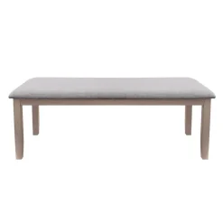 Rectangular Dining Table with Storage Compartments, 4 Chairs and 1 Bench - Grey