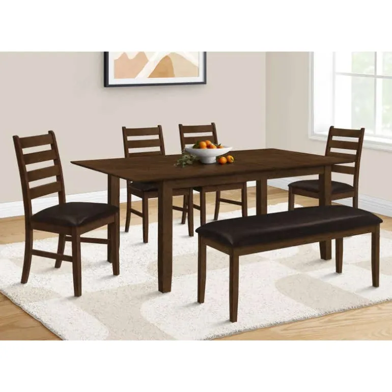Rectangular Extendable Dining Table 60" to 78" - Monarch