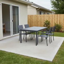 Rectangular Metal Outdoor Dining Table
