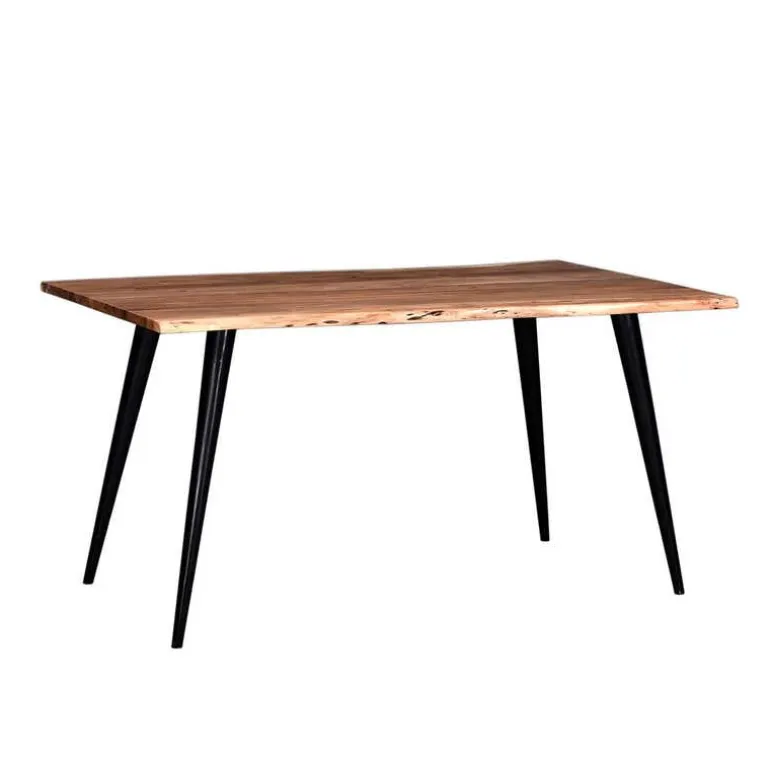 Rectangular Solid Wood Dining Table 58"