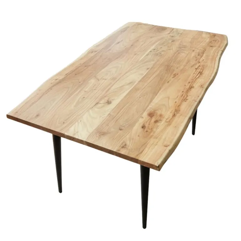 Rectangular Solid Wood Dining Table 58"