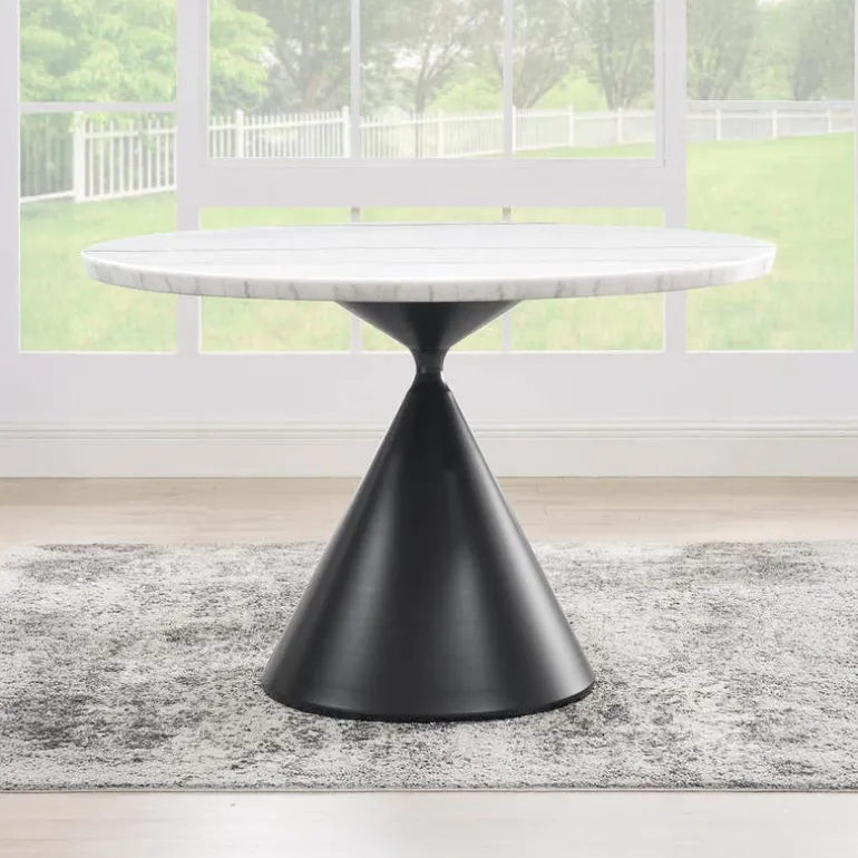Round Marble Dining Table - 48"