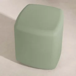 Sage Green Pouf - South Shore