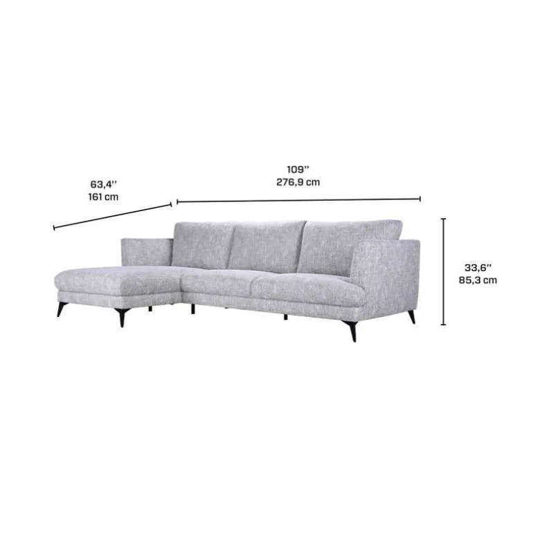 Sectional with Left-Side Chaise