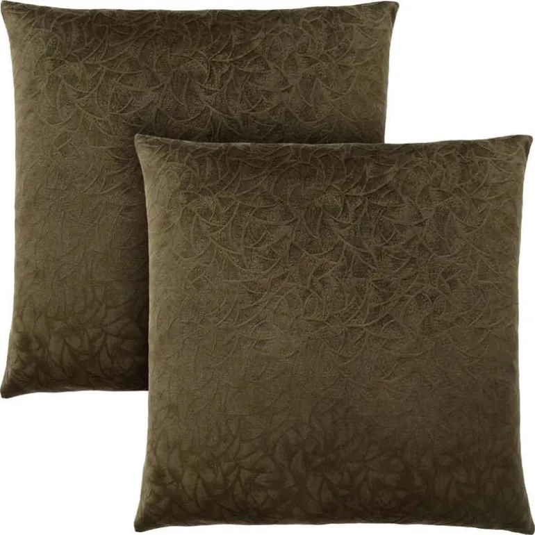 Set of 2 Velvet Accent Pillows 18"