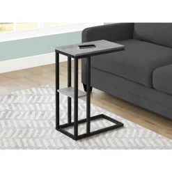 Side table / c table - 1 storage shelf / rectangular - 25