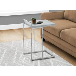 Side table / c table - thick-panel top / wide / rectangular - 25